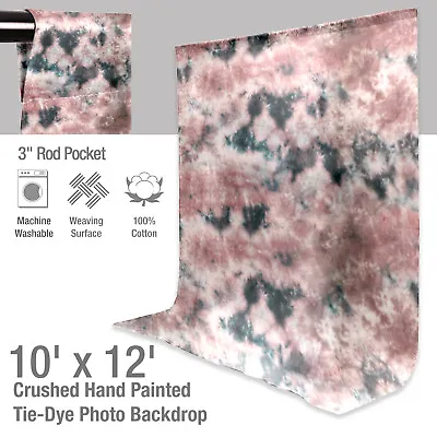 LS Photography Studio Backdrop Hand Dyed Tie Dye Muslin Background 10 X 12 FT • $49.74