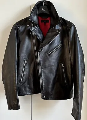 RAG & BONE Buzz Schott Leather Motorcycle Biker BUCK Jacket Mason Rider $1395 M • $499