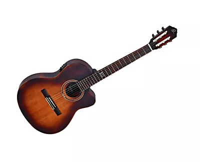 Ortega Guitars DSSUITE-C/E Slim Neck Nylon A/E Guitar Tobacco Sunburst - Open... • $419.99