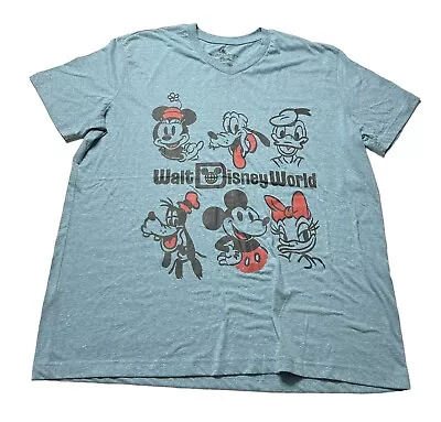 Disney Parks Mickey And Friends Walt Disney World Vneck T-shirt Adult X-Large XL • $19.99