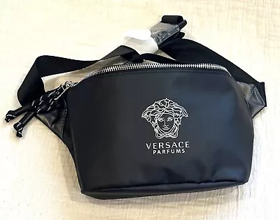Versace Belt Bag Black Travel / Fanny Pack Crossbody Medusa Designer Unisex NEW. • $65