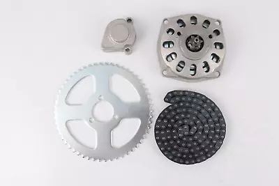 6T Clutch Drum Bell Housing +T8F Chain +Sprocket 49cc Pocket Quad Dirt Bike ATV • $35.88