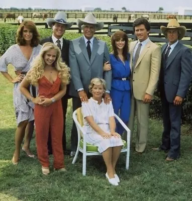 Original Cast Tv Show Dallas And Jr Ewing 8x10 Picture Celebrity Print • £7.70