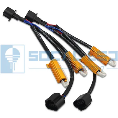 H13 9008 Load Resistor Kit HID Relay Harness LED Anti Flicker Error Free Decoder • $13.99