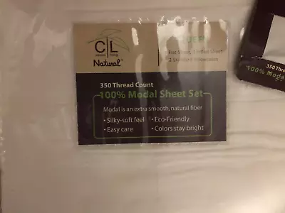 NEW CL Modal Sheet Set White - Queen • $49