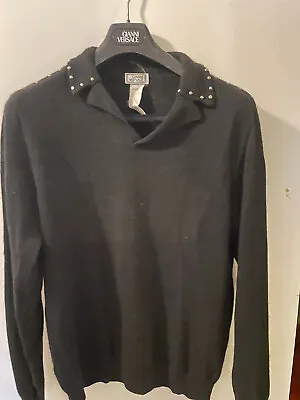 Gianni Versace Men's Polo Collar Sweater Runway Item Catalog Piece  SZ.54R XL • $99