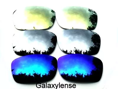 Galaxy Replacement Lenses For Oakley Fives Squared Blue&Titanium&Gold 3 Pairs • $14.38