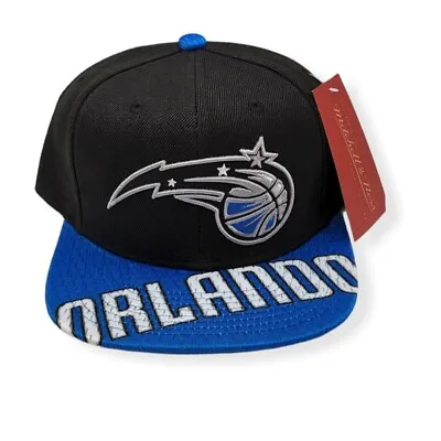 Mitchell & Ness Orlando Magic Snapshot Black/Royal Adjustable Snapback Hat Cap • $34.99