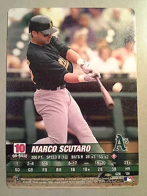 San Francisco Giants MARCO SCUTARO 2004 MLB Showdown Rookie Card #26 A's RC SF • $1.99