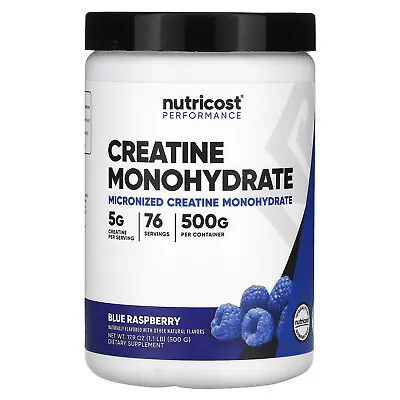 Performance Creatine Monohydrate Blue Raspberry 1.1 Lb (500 G) • $23.95