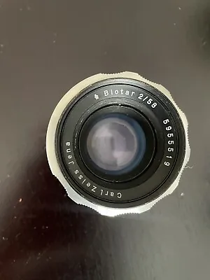 Carl Zeiss Jena Biotar 58mm F2 Lens For M42 Screw Mount • $165