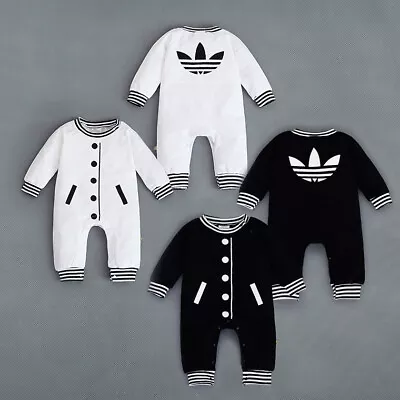 £8.99 • Buy Newborn Baby Infant Boy Girl Geometric Romper Jumpsuit Bodysuit Clothes Outfits