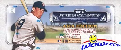 2013 Topps Museum Collection Baseball Asia Edition HOBBY Box-4 AUTOGRAPH/RELIC • $449.95