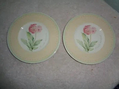 4 VILLEROY BOCH Country Collection Florea Floris Bread Plates Germany Flower • $49.99