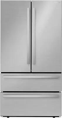 Sharp SJG2351FS 36 Inch French 4-Door Counter Depth Refrigerator • $1599