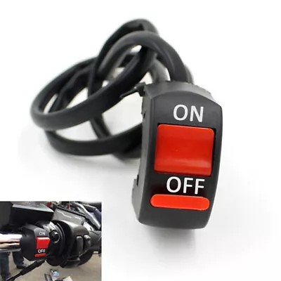 Durable Motorcycle Handlebar Mount ATV Dirt Bike Kill ON OFF Button Switch Parts • $7.98