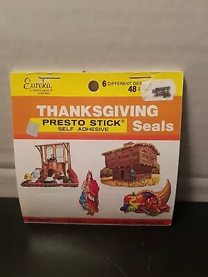 Vintage Eureka Sticker Pack Thanksgiving New Unused 6 Designs 48 Seals  • $19.99