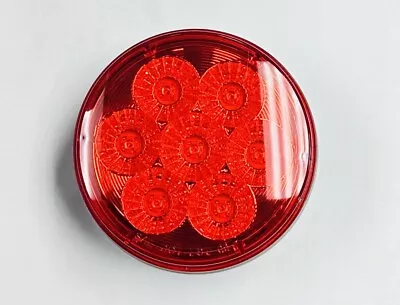 7 LED 4  Round Reflector Light (Stop Turn & Tail) - Red LED 39924 • $18.99
