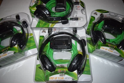 $42.98 • Buy 3-in-1 Kit Arsenal Gaming Headset HDMI Charger Xbox 360 Console System Lot Of 4