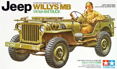 Tamiya 1/35 US 1/4 Ton 4x4 Truck Jeep Willys - 35219 • £16.91
