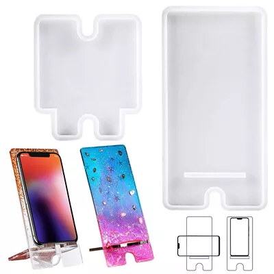 £6.99 • Buy Silicone Mobile Phone Stand Holder Casting Mold Resin Epoxy Mould Craft DIY Tool