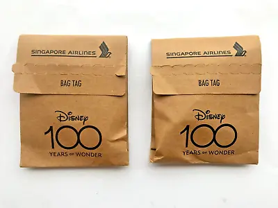 Singapore Airlines Bag Tags Disney 100 Years Of Wonder X 2 - NEW And UNOPENED • $40