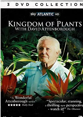 KINGDOM OF PLANTS With David Attenborough ~ 3 DVD Box Set **NEW & SEALED** • £10.14