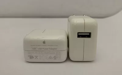 LOT Of 2 Apple A1357 10W USB Wall Charger Block For IPhone IPad IPod Tested • $10.50