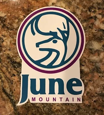 June Mountain Ski Sticker - Ski Snowboard Mountain Sports Mammoth Skiing Snow • $3.99