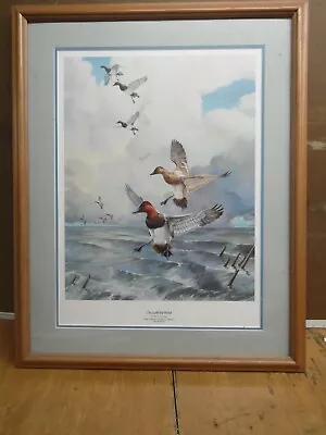 Mario Fernandez One With The Wind Ducks Unlimited Framed Signed Print • $100