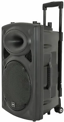 QTX QR12PA Portable PA Speaker Inc Wireless Handheld Microphone Karaoke Battery • £199