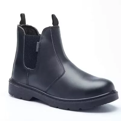 Blackrock Chelsea Boots Dealer Work Steel Toe Cap Midsole Safety Slip On Leather • £22.99