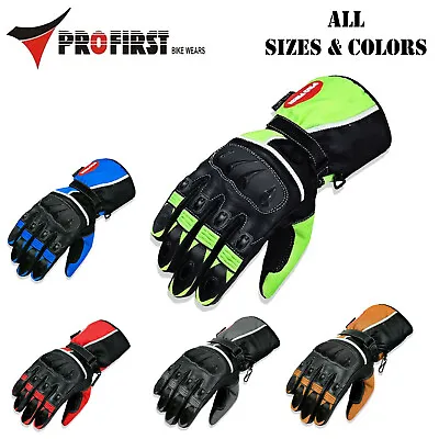 Motorcycle Racing Gloves Motorbike Winter Thermal Knuckle ATV Motocross Gloves • £24.99