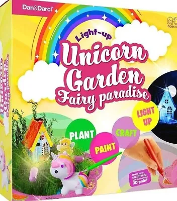 Light Up Unicorn Garden Fairy Paradise Kit Children's Craft Fun • £13.50