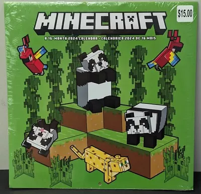 Minecraft 2024 16-Month Wall Calendar Factory Sealed • $14.99