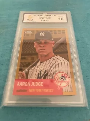 AARON JUDGE 2022 Topps Platinum Anniversary Gold 26/50 YANKEES MGC 10 Gem • £50