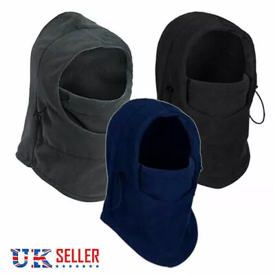 Winter Thermal Fleece Balaclava Scarf Ski Face Mask Neck Warmer Snood Hood Hat • £3.95