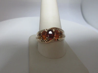 $439 • Buy Citrine Ring Gold Golden Madeira Yellow Palmeira 2.25 Ctw 14K Gold Size 11 R973
