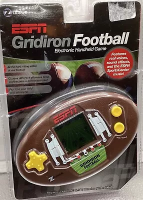 Vintage 2007 ESPN Zizzle Gridiron Football Electronic Handheld Travel Game T6 • $14.99