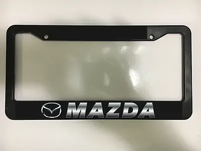 MAZDA 3 6 CX 5 9 MX 5 ZOOM ZOOM AUTO CAR SUV Black License Plate Frame NEW • $10.49