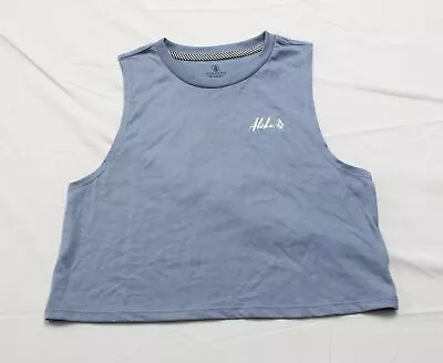 Volcom Women's Aloha Live Like Sion Cropped Tank-Top LC7 Light Blue Size XS NWT • $7.20