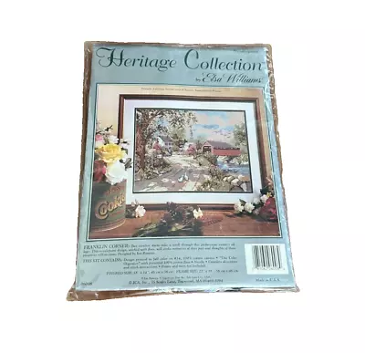 Heritage Collection Elsa Williams Franklin Corner Needlepoint Kit 06008 18x14 • $15.75