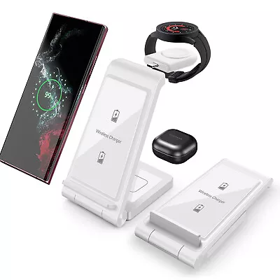 3in1 Wireless Fast Charger Station For Samsung Galaxy Watch 6 Z Flip 5 S24 Ultra • $33.89