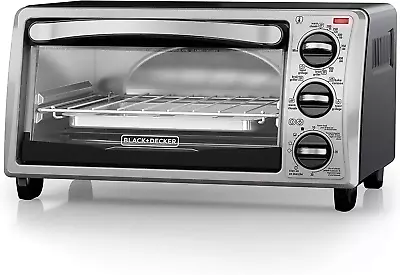 BLACK+DECKER 4-Slice Convection Oven Stainless Steel TO1313SBD • $68.99