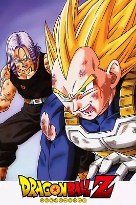 Dragon Ball Poster Future Trunks And SSJ Vegeta 12in X 18in Free Shipping • $9.95
