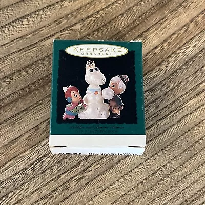 Hallmark 1995 Keepsake Miniature Ornament The Flintstones Pebbles & Bam-Bam • $9.99