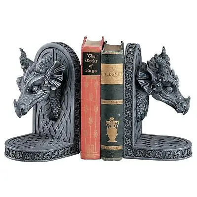 Design Toscano Gray Friar Dragon Bookends • $53.90