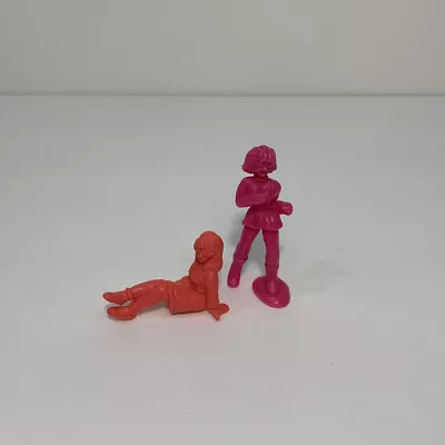 Vintage 80s Lot 2 C.U.T.I.E Cuties Figures Mattel Muscle Japan Retro Orange Pink • $6.39