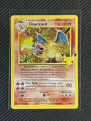 Pokemon Card Charizard Full Art Celebrations 25 SWSH Ultra Rare 4/102 • $61