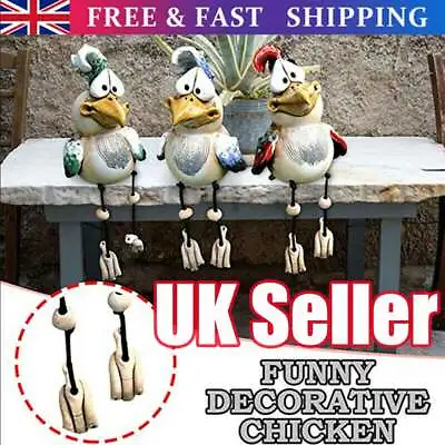 £11.88 • Buy Resin Crafts Chicken Garden Statue Courtyard Ornament Figure Sculpture Decors &H